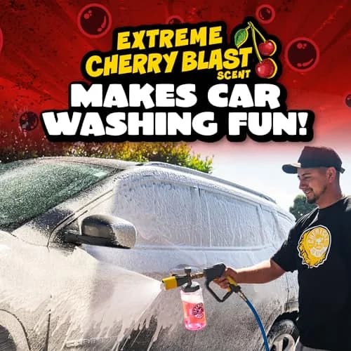 Chemical Guys Maxi Suds II Car Wash Soap & Chenille Mitt Bundle, Cherry Scent, 473ml (16 fl oz) | pH-Balanced, Scratch-Free Wash thumbnail 6