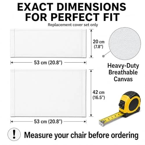 STAY GENT Director Chair Replacement Canvas Set with Storage - White | 5-in-1 Upgrade for Makeup Artist Chairs thumbnail 6
