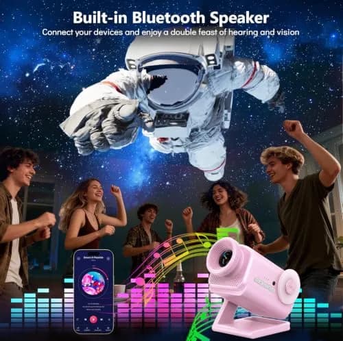 Rossetta 3D Projector with 60 Scenes | Galaxy Star Projector for Room Decor thumbnail 3