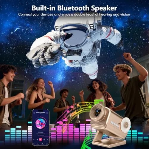 Rossetta 3D Projector with 60 Scenes | Galaxy Star Projector for Room Decor thumbnail 3