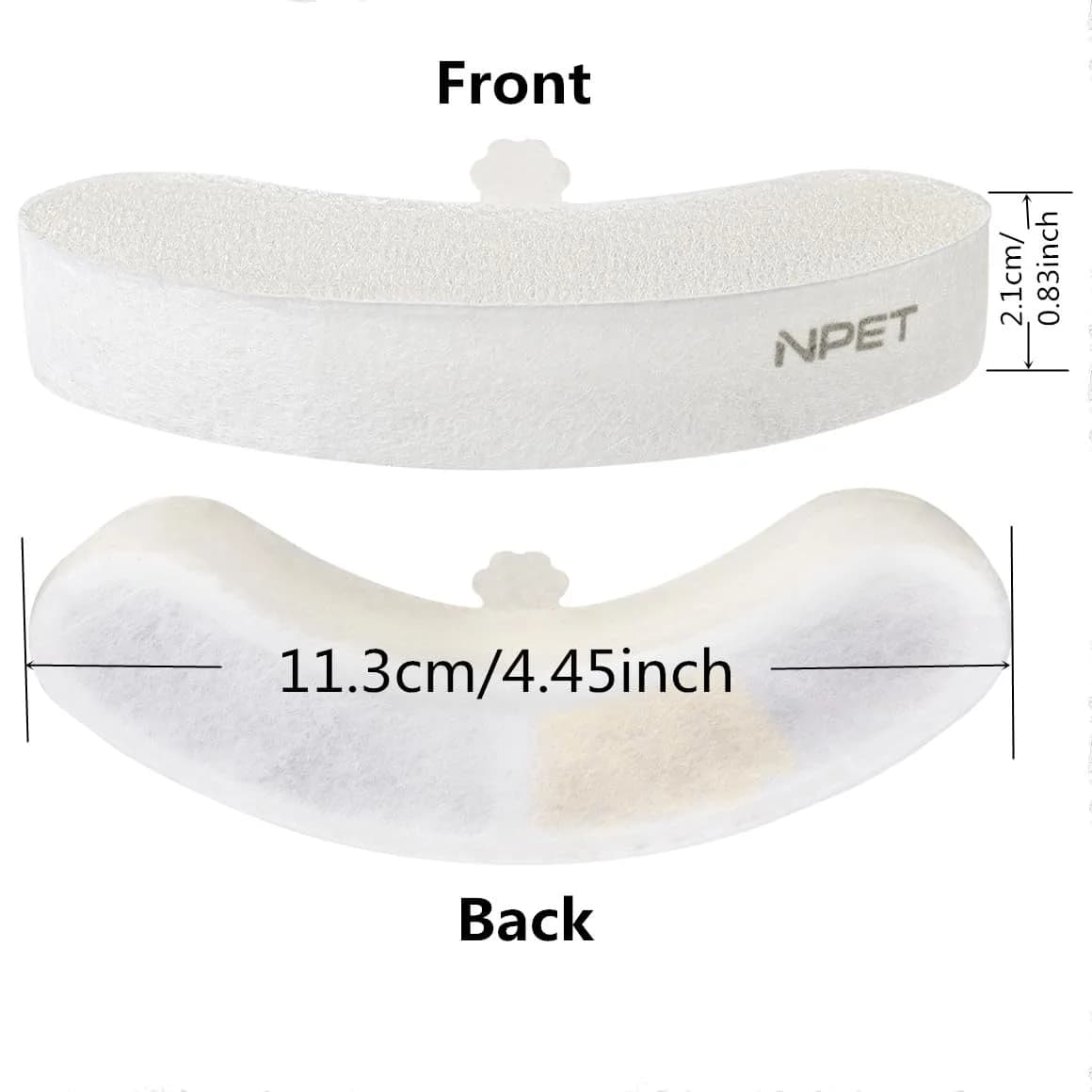 NPET Replacement Filters for WF210plus Stainless Steel Pet Water Fountain (8 Packs of Filters + 8 Sponges) | 5-Stage Filtration for Cleaner Water - view 7