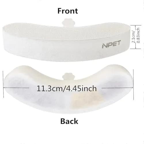 NPET Replacement Filters for WF210plus Stainless Steel Pet Water Fountain (8 Packs of Filters + 8 Sponges) | 5-Stage Filtration for Cleaner Water thumbnail 7