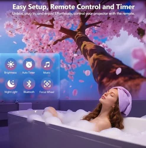 Rossetta 3D Projector with 60 Scenes | Galaxy Star Projector for Room Decor thumbnail 5