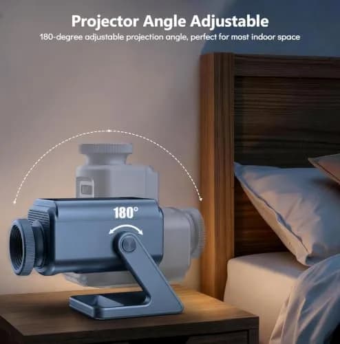 Rossetta 3D Projector with 60 Scenes | Galaxy Star Projector for Room Decor thumbnail 7