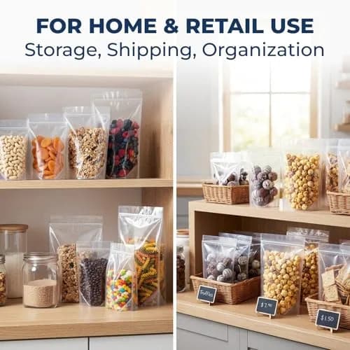 Keep N Store Food Storage Bags 6" x 9" | Reusable, Freezer Safe, 8 oz Capacity thumbnail 6
