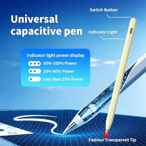 YJSK Input Pen for Samsung Galaxy Tablets | Precise, Fast Charging & Auto Sleep (Yellow) thumbnail 3