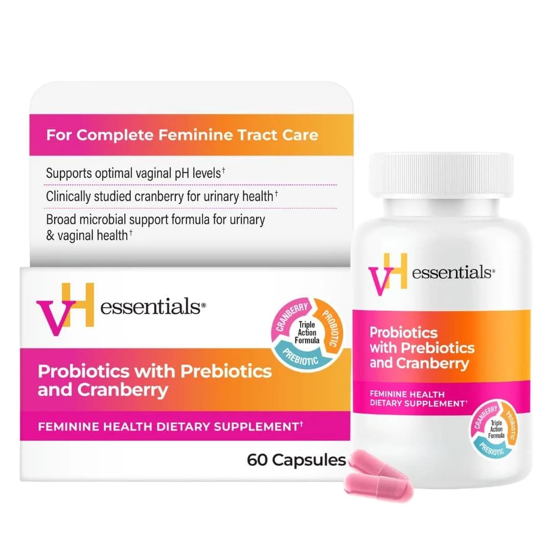 vH essentials Probiotics for Women with Prebiotics & Cranberry - 60 Capsules (Pack of 5) - main product image
