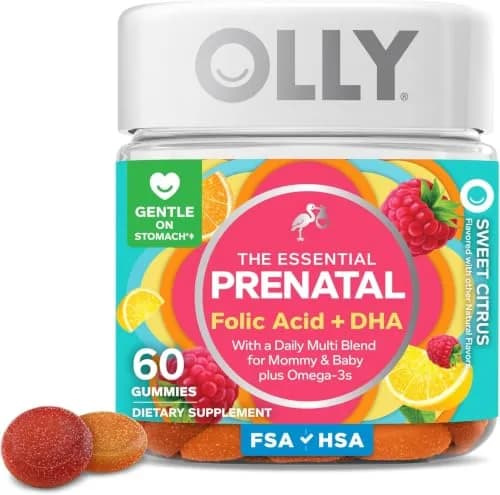 OLLY Prenatal Multivitamin Gummy Daily Blend for Mommy & Baby 720 Count (Pack of 12) | Supports Cellular Energy & Baby's Development thumbnail 1