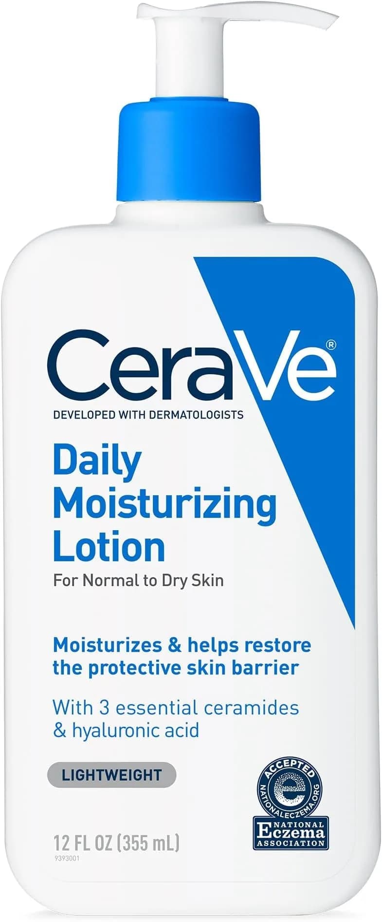 CeraVe Daily Moisturizing Lotion for Dry Skin, 12 Fl Oz (Pack of 12) - Fragrance-Free, Oil-Free Face & Body Moisturizer - main product image