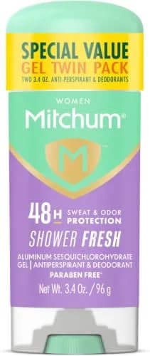 Mitchum Women's Antiperspirant Deodorant Gel, Shower Fresh, 3.4 oz | 48 Hour Sweat & Odor Control thumbnail 1