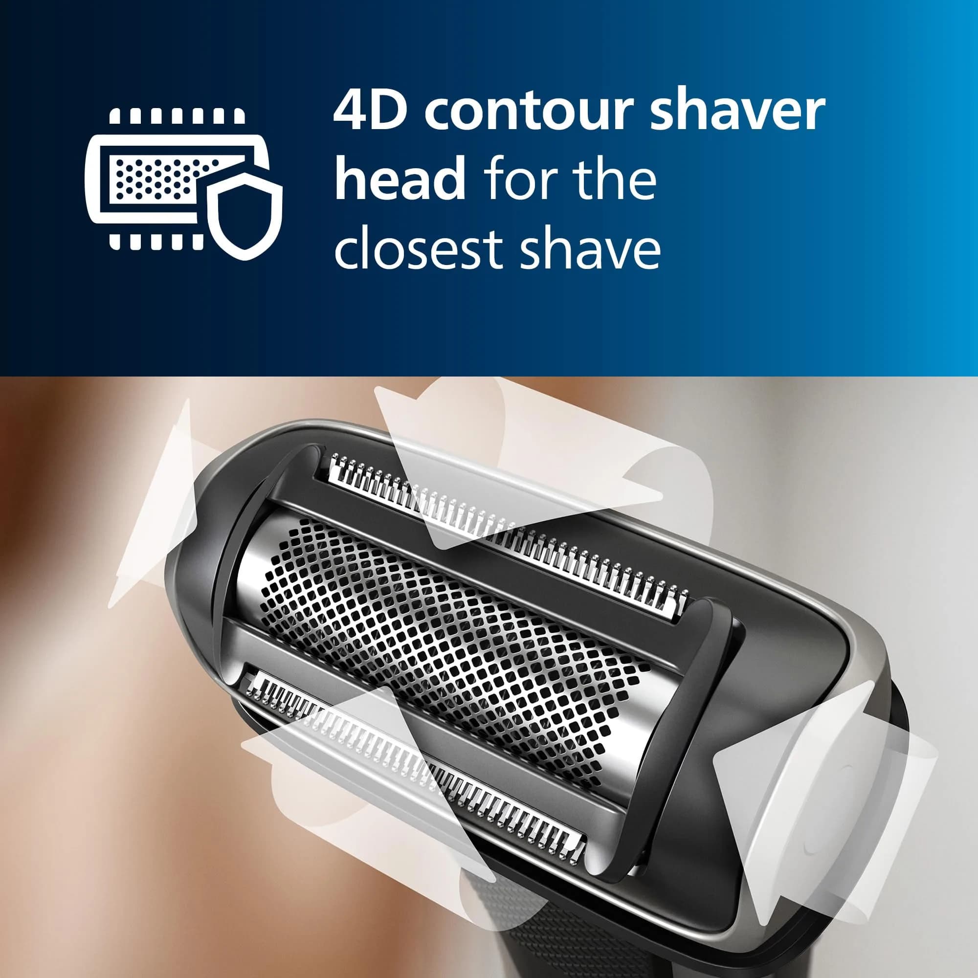 Philips Bodygroom 7000 Series BG7040/42 Groomer - Pack of 4 | Showerproof Men's Body Trimmer - view 3