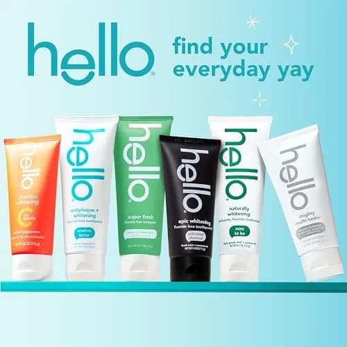 hello Epic Whitening Charcoal Fluoride Free Toothpaste, Activated Charcoal Toothpaste with Coconut Oil, Fresh Mint, 48 oz (Pack of 12) | Whitens Teeth Naturally thumbnail 7