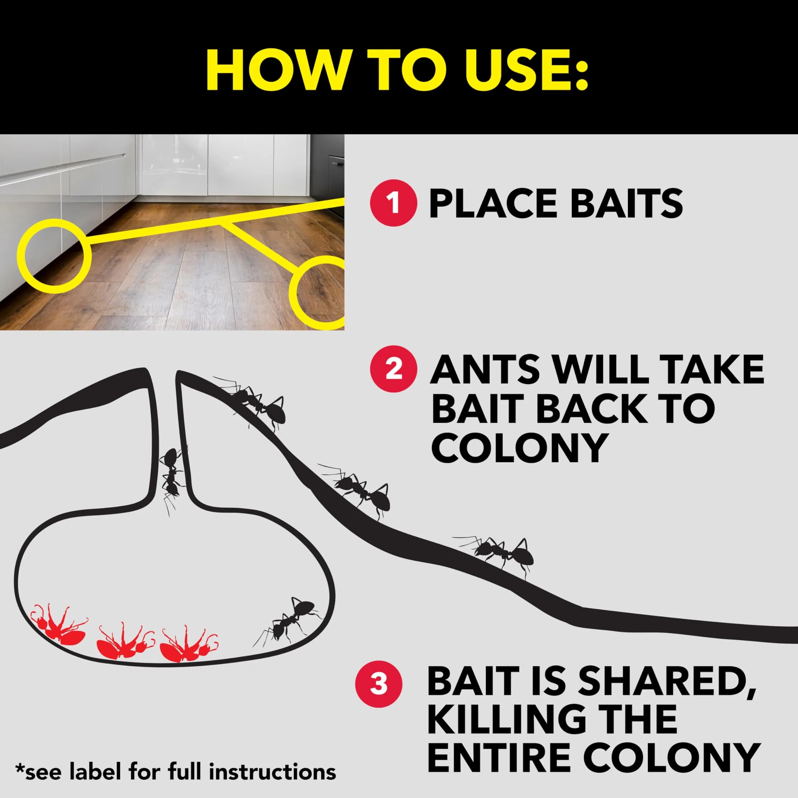 Raid Ant Killer Baits 48 Count (12 Packs of 4) | Kills Colony for 3 Months - view 7