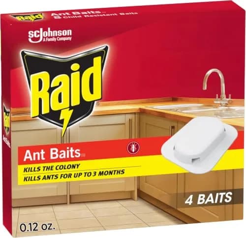 Raid Ant Killer Baits 48 Count (12 Packs of 4) | Kills Colony for 3 Months thumbnail 1
