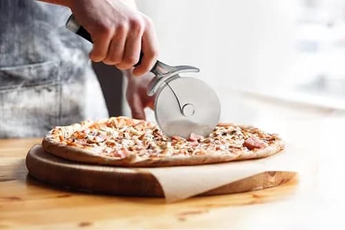 KitchenAid Classic Pizza Wheel with Sharp Blade & Finger Guard, 23cm (9-Inch) Pack of 12 | Slices Through Crusts, Pies & Dough thumbnail 5