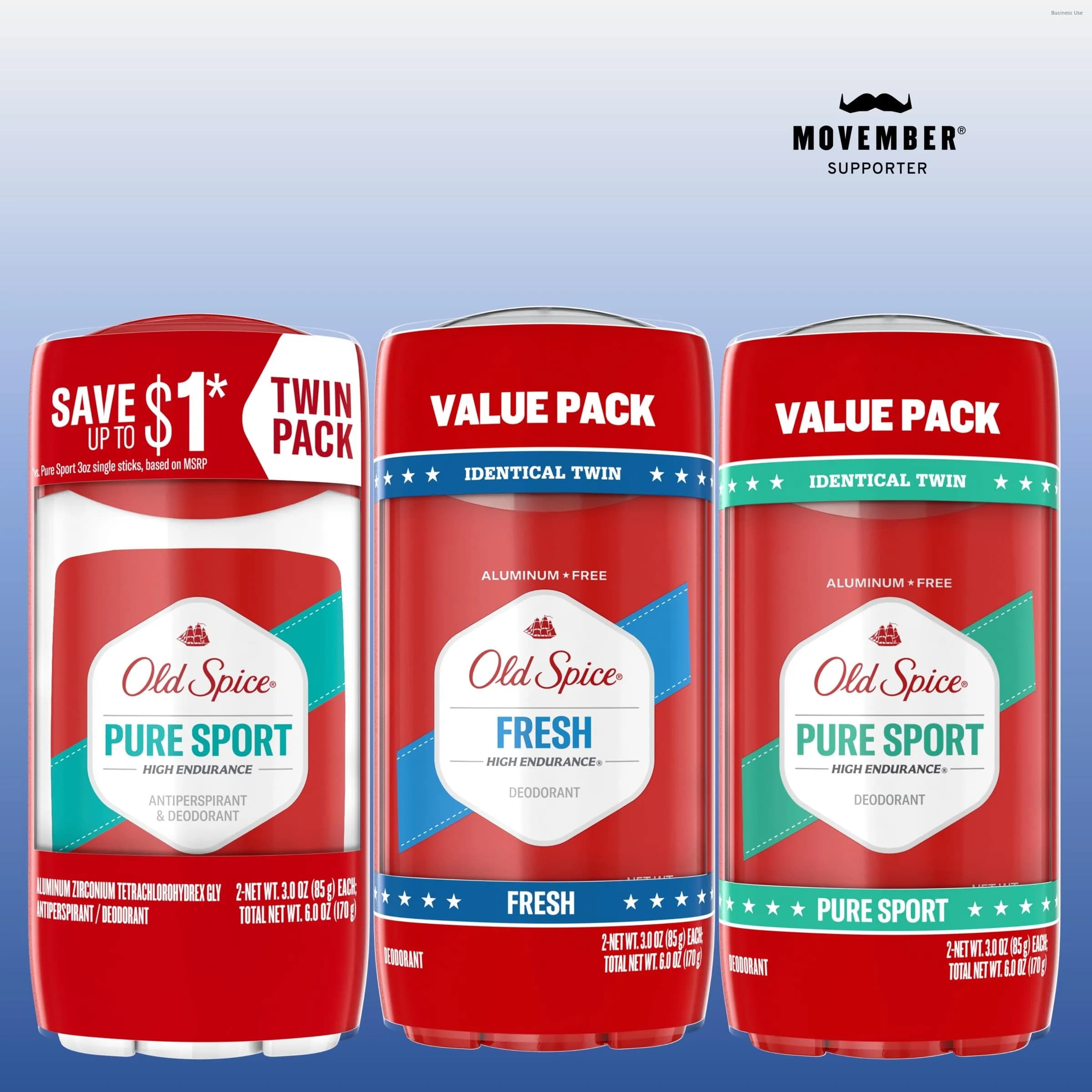 Old Spice High Endurance Aluminum Free Deodorant for Men, Fresh Scent, 3.0 oz (Pack of 12) | 24/7 Odor Protection - view 2