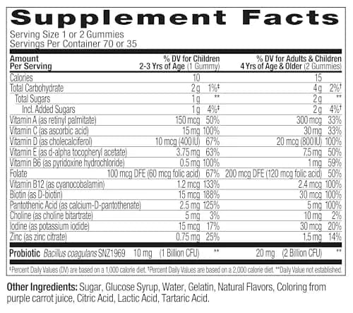 OLLY Kids Multivitamin & Probiotic Gummy, Berry Flavored, 840 Count (2.27 kg) | Digestive Support for Children thumbnail 6