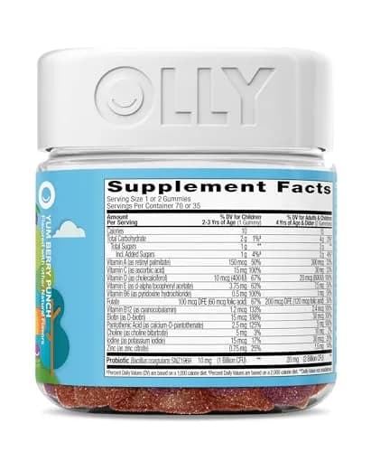 OLLY Kids Multivitamin & Probiotic Gummy, Berry Flavored, 840 Count (2.27 kg) | Digestive Support for Children thumbnail 7