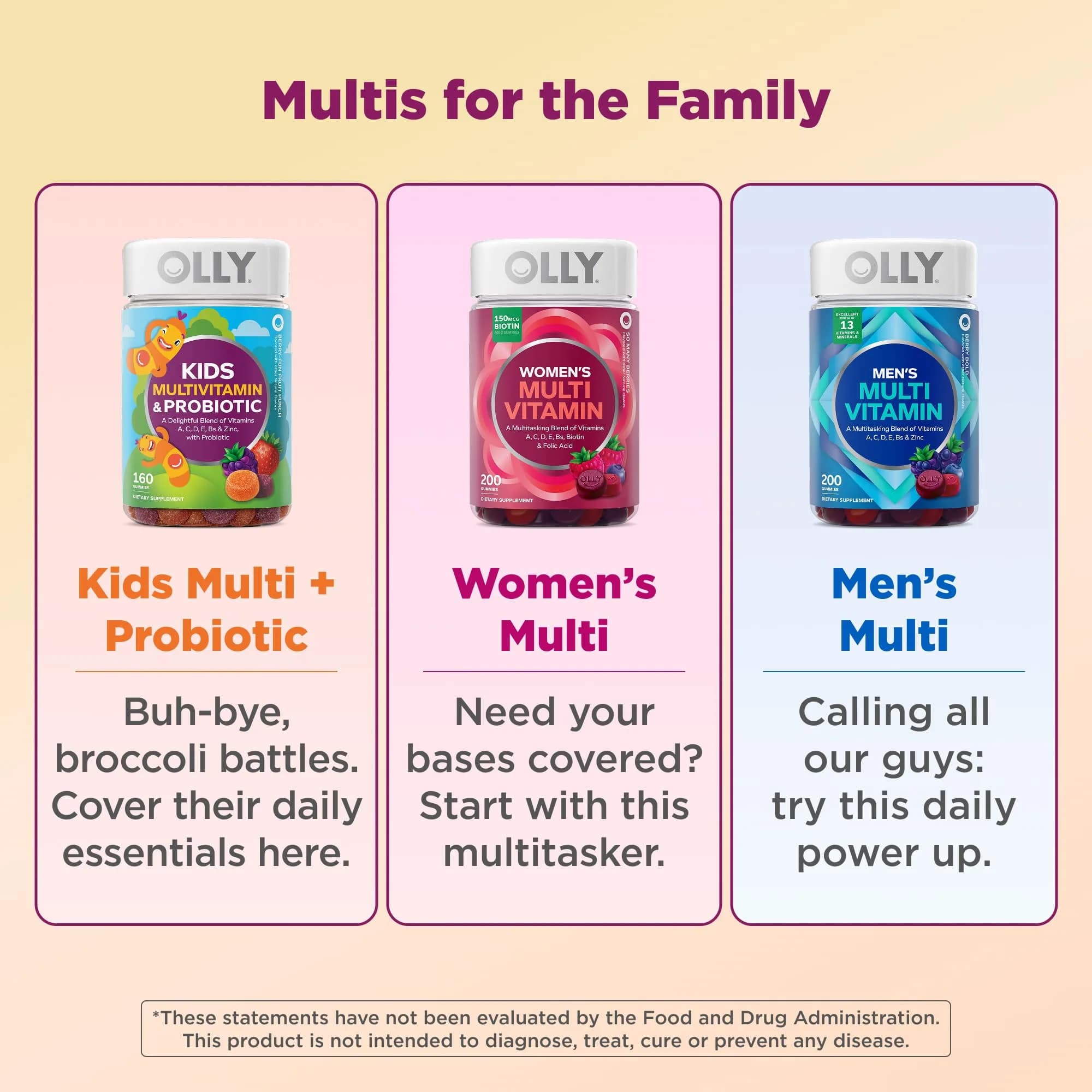 OLLY Kids Multivitamin & Probiotic Gummy, Berry Flavored, 70 Count Bottle for Digestive Support - view 3
