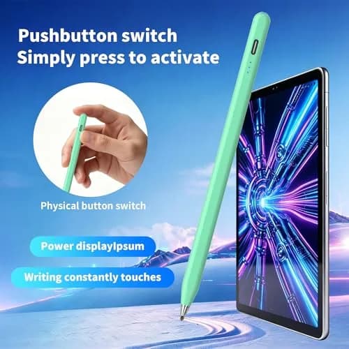 YJSK Galaxy Tab A11+ Stylus Pen for Samsung Tablets | Precise, Fast Charging, Auto Sleep (Green) thumbnail 2