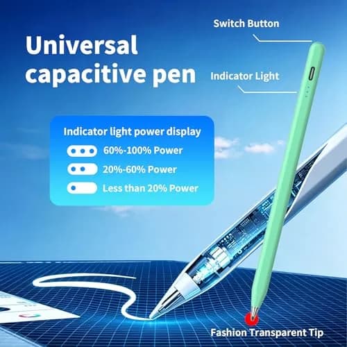 YJSK Galaxy Tab A11+ Stylus Pen for Samsung Tablets | Precise, Fast Charging, Auto Sleep (Green) thumbnail 3