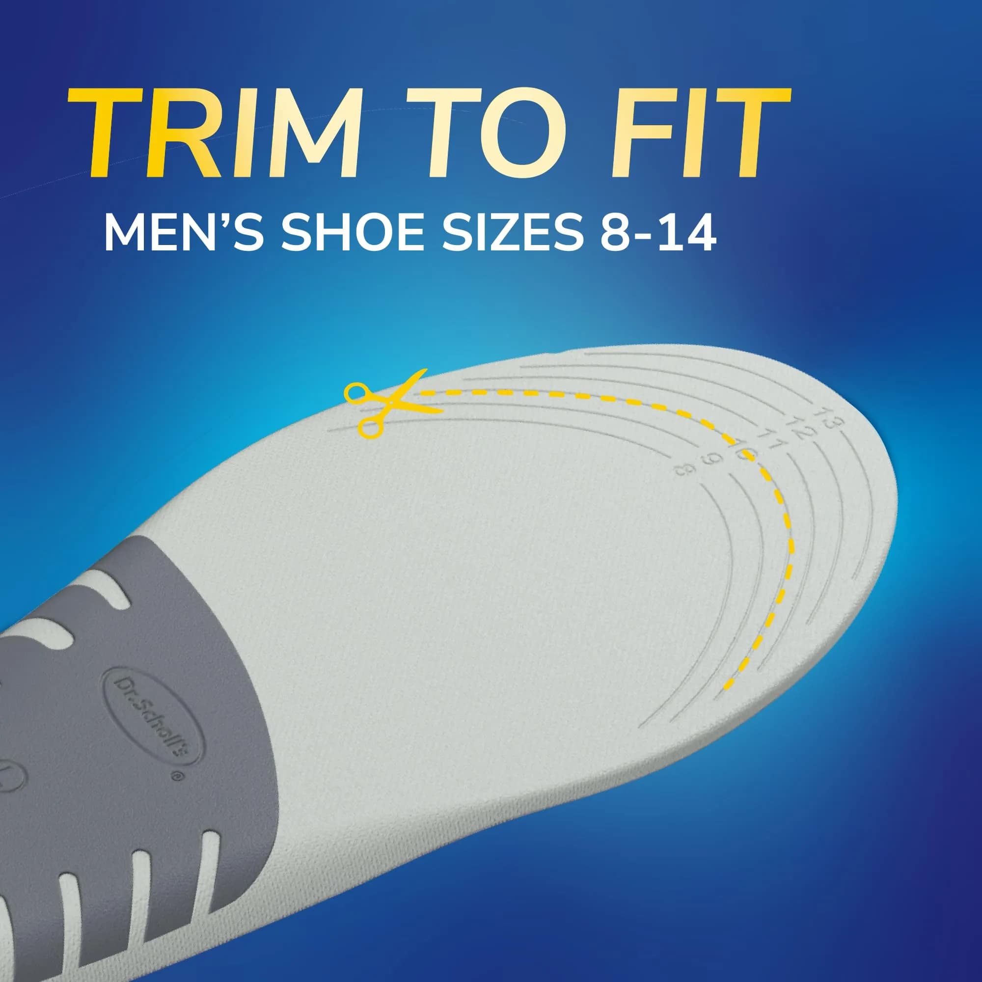 Dr. Scholl's Flat Feet Support Insoles for Men, Size 8-14 (12-Pack) | FDA Approved Arch Support for Overpronation - view 8