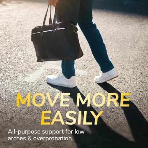 Dr. Scholl's Flat Feet Support Insoles for Men, Size 8-14 (12-Pack) | FDA Approved Arch Support for Overpronation thumbnail 3