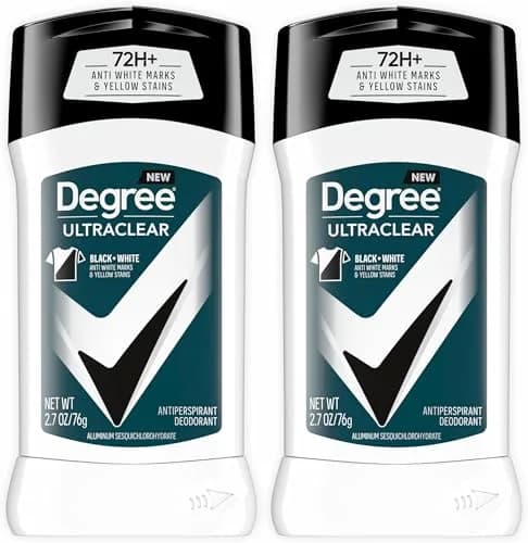 Degree Men UltraClear Black+White Antiperspirant Deodorant 72-Hour Protection 77.4 ml (2.7 oz) | Prevents Stains on Black & White Clothing thumbnail 1