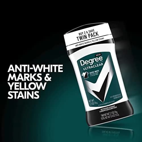 Degree Men UltraClear Black+White Antiperspirant Deodorant 72-Hour Protection 77.4 ml (2.7 oz) | Prevents Stains on Black & White Clothing thumbnail 6
