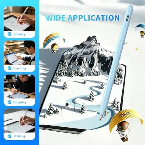 YJSK Rechargeable Stylus Pen for Samsung Galaxy Tablets | Precise, Fast Charging, Auto Sleep (Blue) thumbnail 6