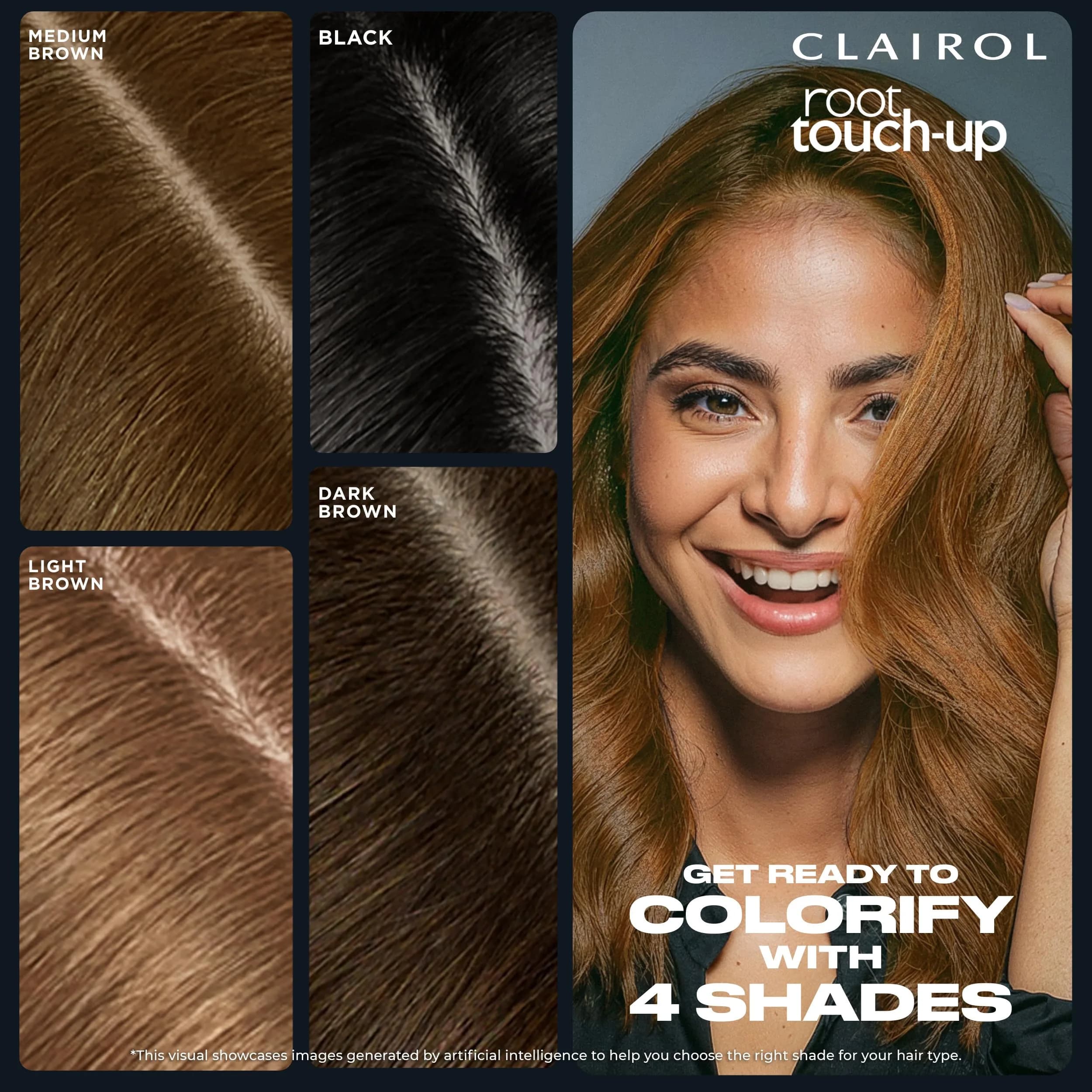 Clairol Root Touch-Up Temporary Concealing Powder, Dark Brown, Pack of 12 | Precision Gray Coverage for On-the-Go - view 9
