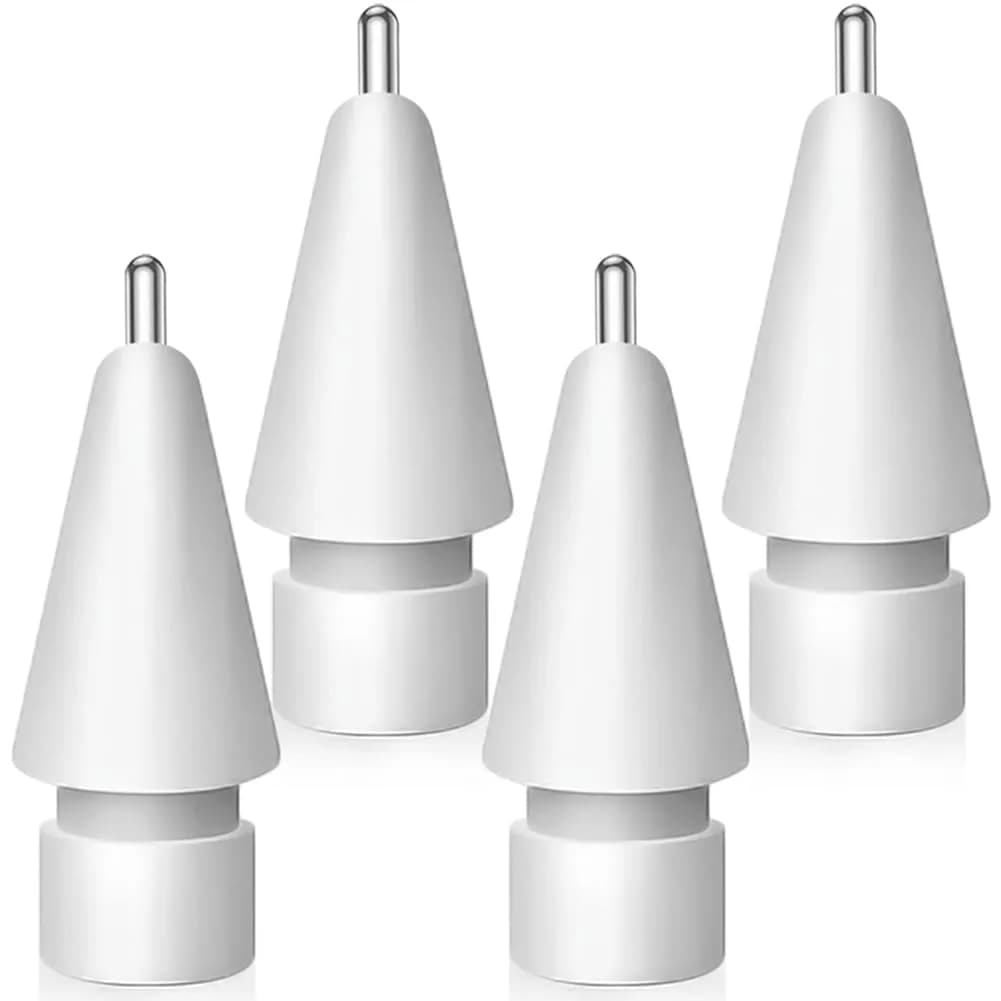 SIXFU Replacement Tips for Apple Pencil, Mix Metal Tips for Apple Pencil 2nd Gen/1st Gen/USB C/Pro, 4 Pack | Precise Control & Wear-Resistant — 4 PCS Sturdy Long Metal Tips