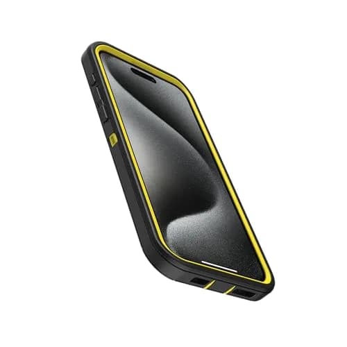 OtterBox Defender Series Case iPhone 15 Pro Max Night (Black & Yellow) | Rugged & Screenless thumbnail 4
