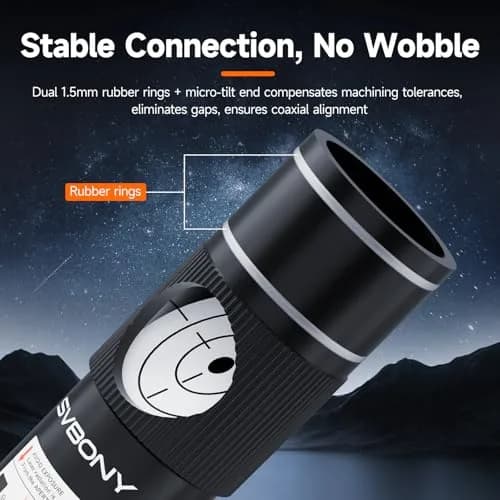 SVBONY SV121 Red Laser Collimator for Telescopes 1.25 Inch | Upgraded Triangular Screw Design & 3-Level Brightness Adjustment thumbnail 6