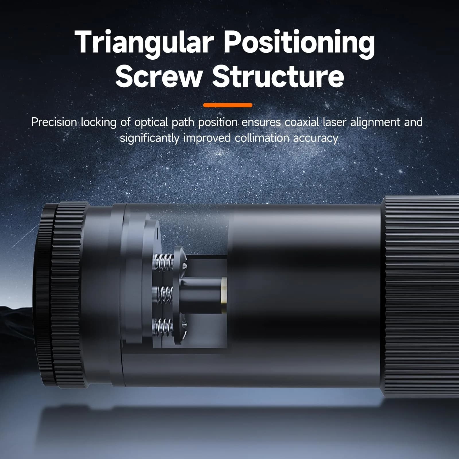 SVBONY SV121 Red Laser Collimator for Telescopes 1.25 Inch | Upgraded Triangular Screw Design & 3-Level Brightness Adjustment - view 2