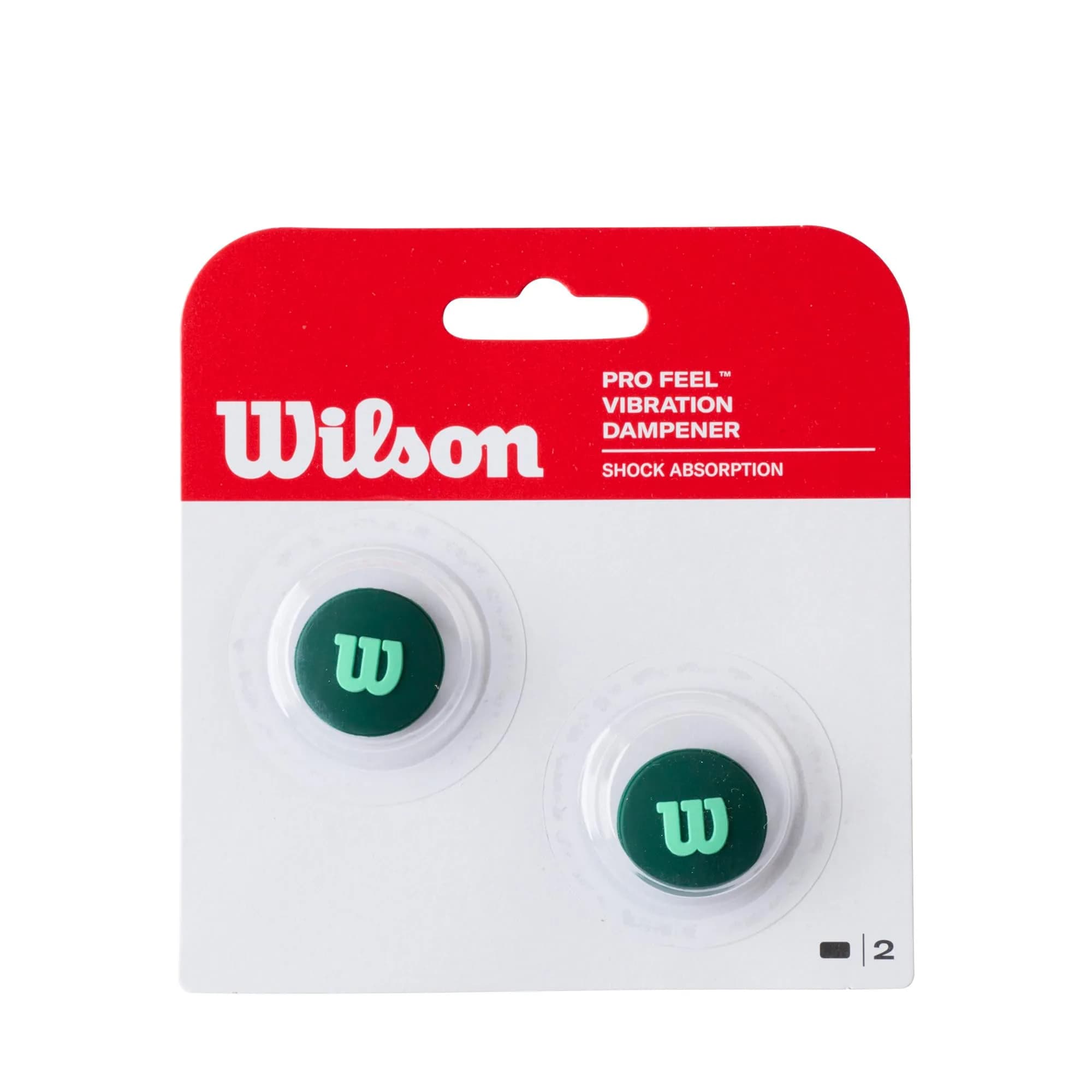 Wilson Blade Pro Feel Dampener 2 Pack - Green | Reduce Shock & Vibration - main product image