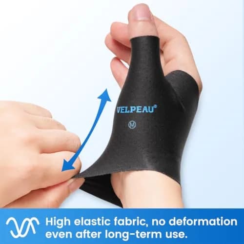 Velpeau Elastic Thumb Wrist Support Brace Large | Splashproof Compression Sleeve for Arthritis & Tendonitis thumbnail 8