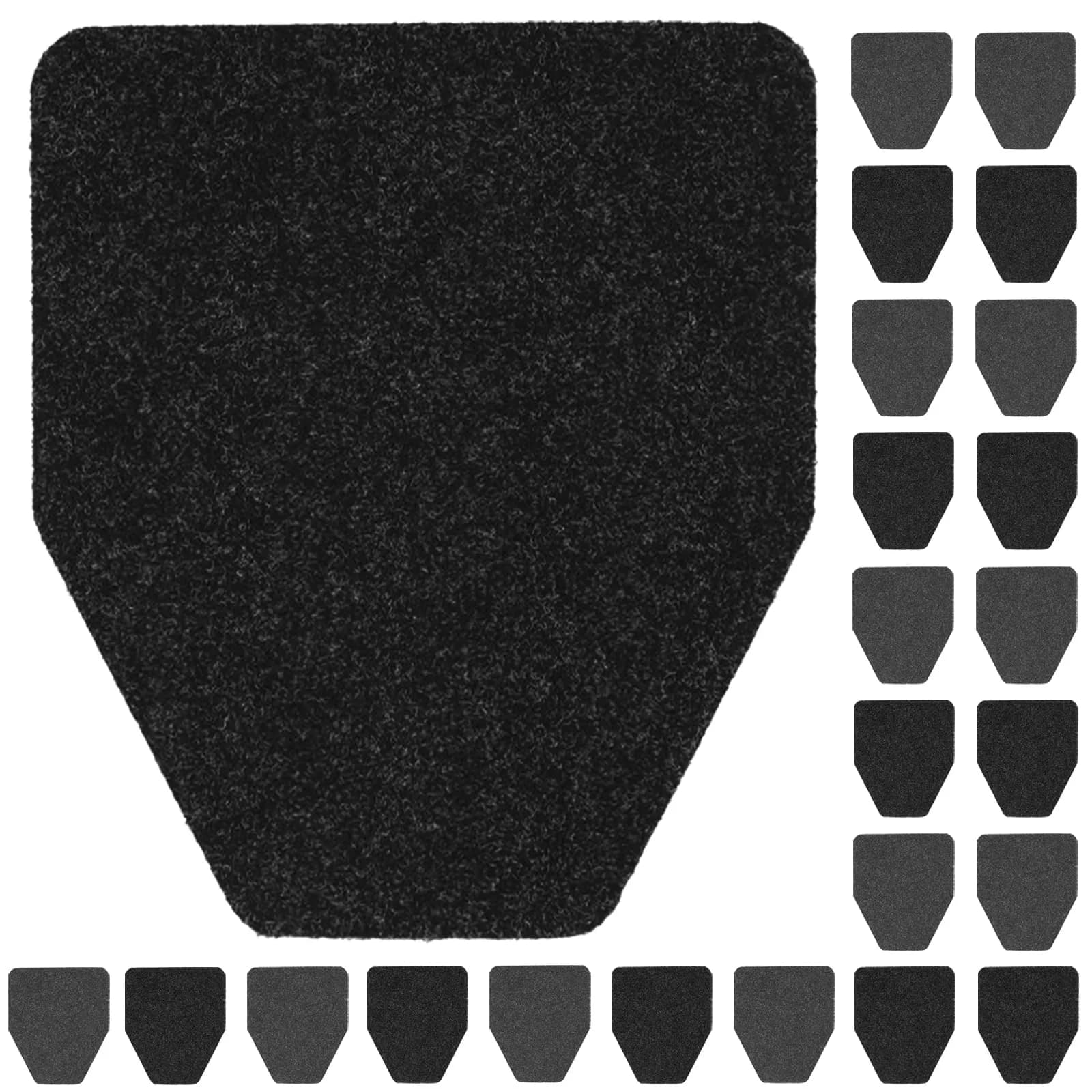 CHONOVO 24 Pack Urinal Mats 44cm x 52cm (17.7" x 20.5") | Non-Slip Absorbent Floor Protection for Commercial Restrooms — 17.7" x 20.5"