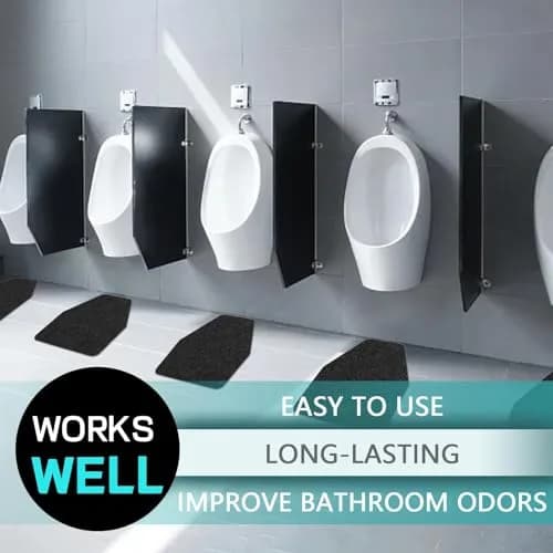 CHONOVO 24 Pack Urinal Mats 44cm x 52cm (17.7" x 20.5") | Non-Slip Absorbent Floor Protection for Commercial Restrooms thumbnail 5