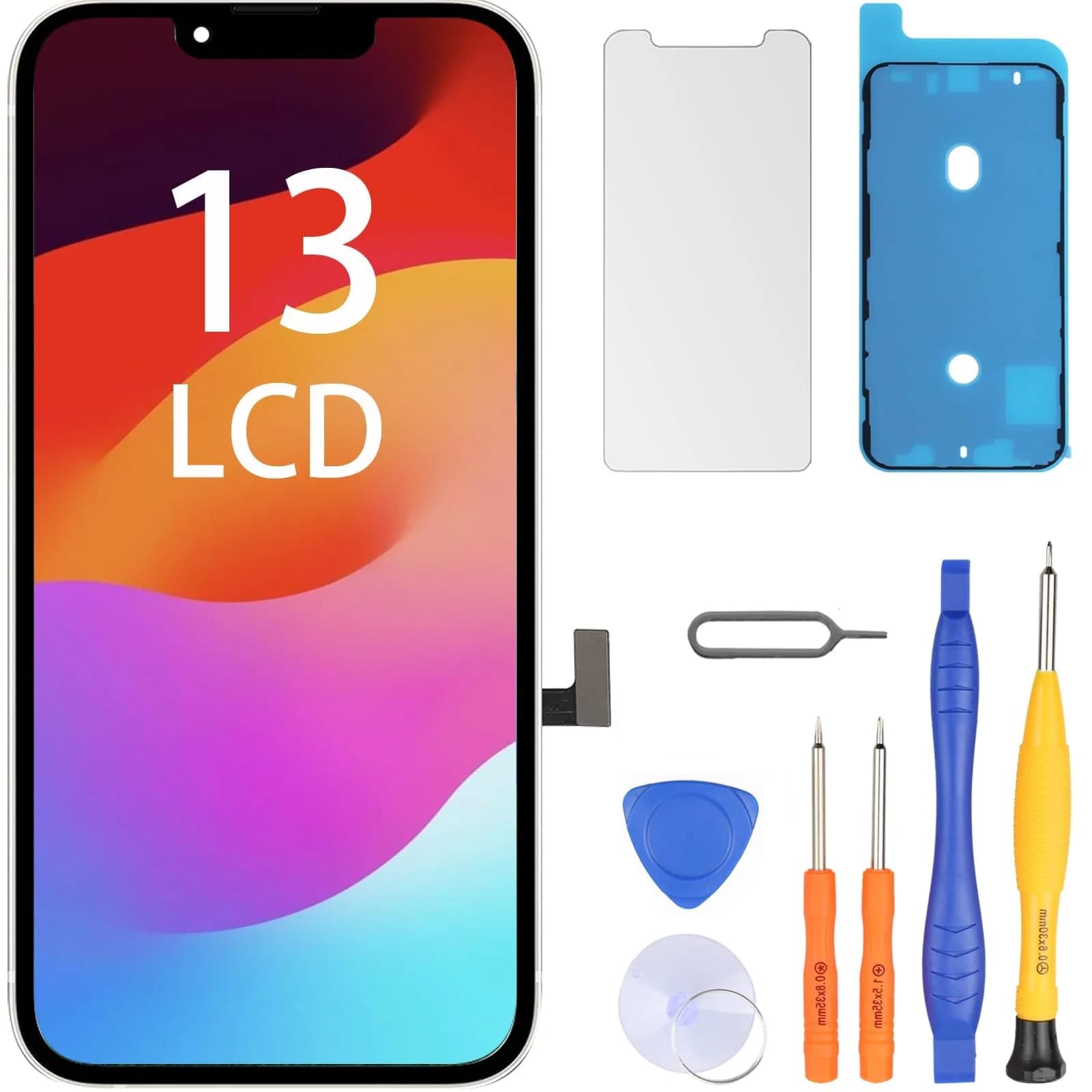 LL TRADER iPhone 13 6.1" FHD LCD Display Replacement Screen with Repair Kit - main product image