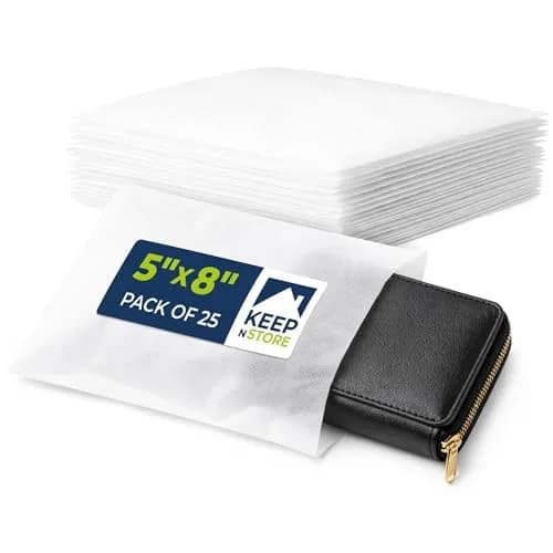 Keep N Store Pack of 25 Anti-Scratch Dust Bags 5" x 8" | Breathable Cloth-Like Storage for Handbags & Accessories thumbnail 1