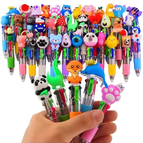 BIMORITA 36Pcs Mini Multicolor Pens in One 4-in-1 | Smooth Ink Flow thumbnail 1
