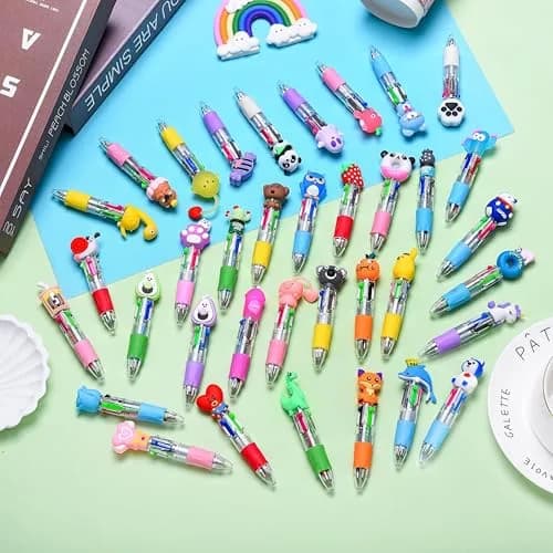 BIMORITA 36Pcs Mini Multicolor Pens in One 4-in-1 | Smooth Ink Flow thumbnail 4