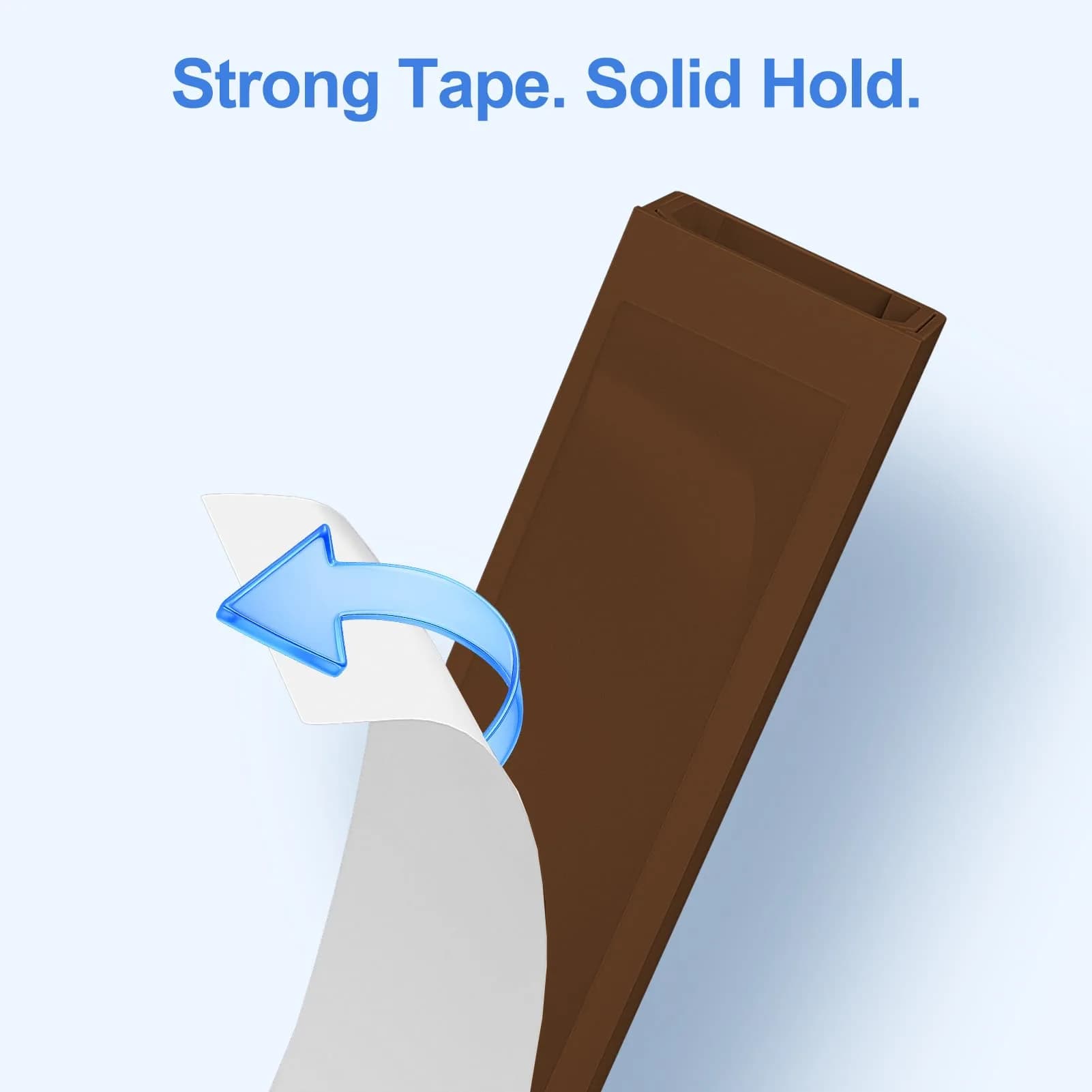 Yecaye Brown Cord Hider Kit 113in L x 0.95in W x 0.55in H | Conceals 2 Small Wires - view 4
