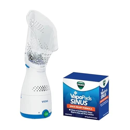 Vicks Sinus Inhaler Bundle with VapoPads Sinus Relief Refill Pads | Non-Medicated Steam for Nasal Congestion thumbnail 1