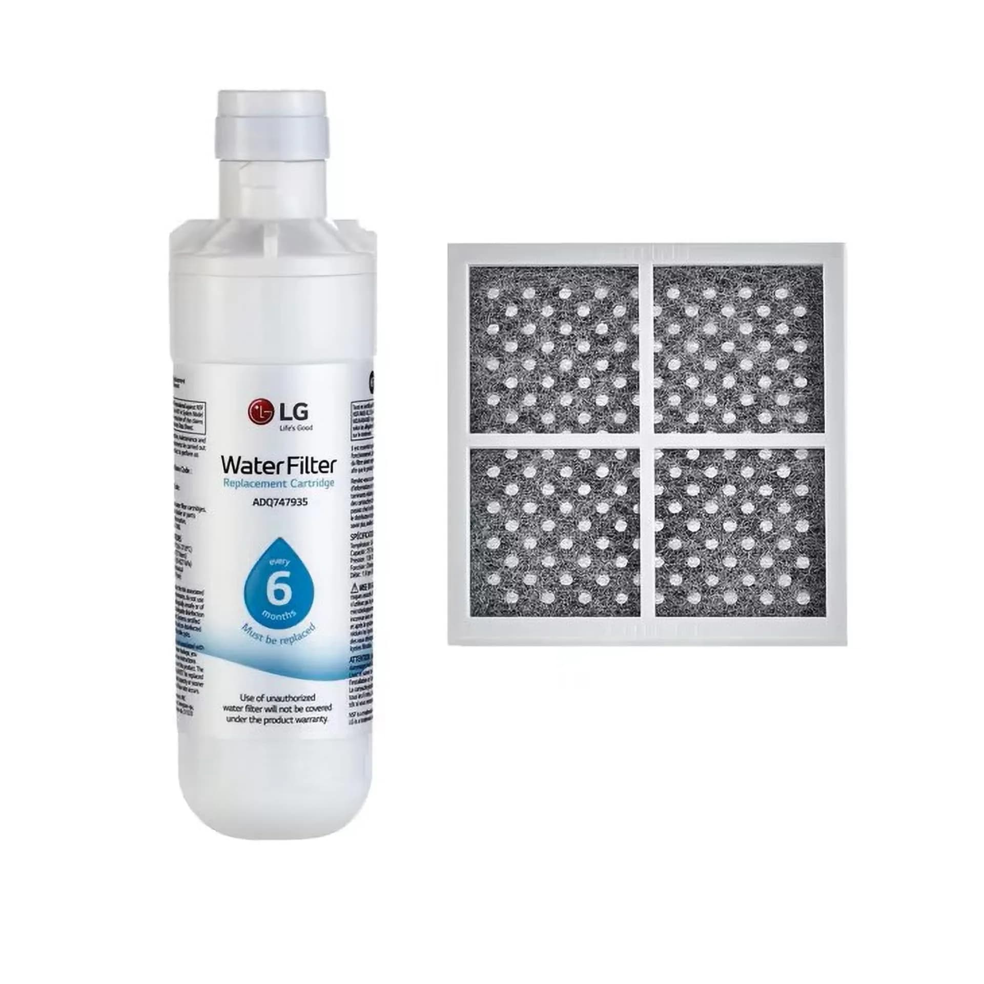 LG LT1000P & LT120F Refrigerator Water & Air Filter Bundle | 200 Gallon Capacity (NSF42, NSF53, NSF401) - main product image