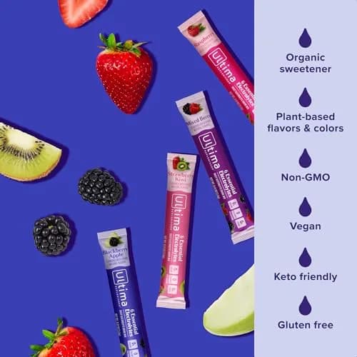 Ultima Replenisher Berry Bliss Variety Electrolyte Packets 20 Stickpacks | Sugar-Free Hydration with 6 Key Electrolytes thumbnail 4