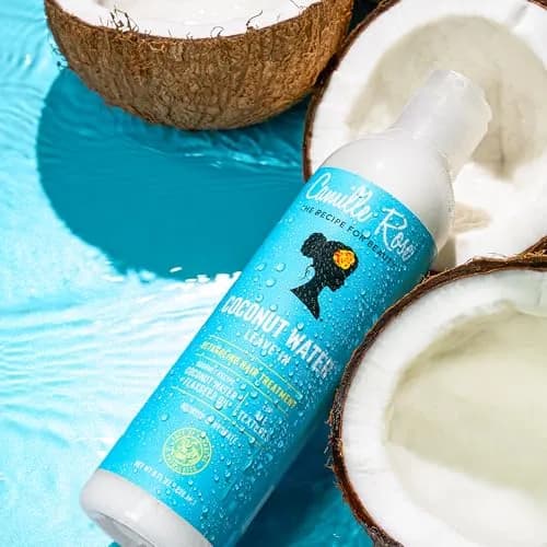 Camille Rose Leave-In Conditioner Coconut Water 2-Pack | Lightweight Hydrating Hair Treatment for All Hair Types thumbnail 3