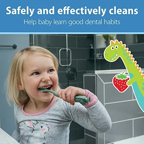 Dr. Brown’s Fluoride-Free Baby Toothpaste 1.4oz | Infant & Toddler Oral Care, Strawberry, 12-Pack thumbnail 5