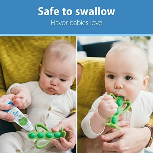 Dr. Brown’s Fluoride-Free Baby Toothpaste 1.4oz | Infant & Toddler Oral Care, Strawberry, 12-Pack thumbnail 7